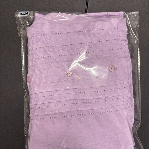 LL Bean Womens 100% Linen Tunic‎ Lilac Medium - Picture 12 of 12